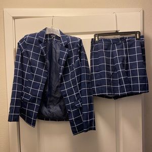 2 piece blazer short set